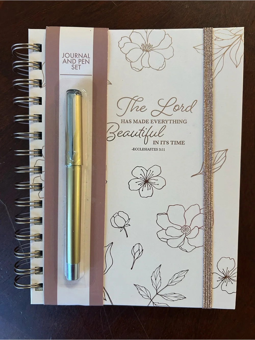 Assorted Spiral Notebooks Set — Black, White, Pink, Cream